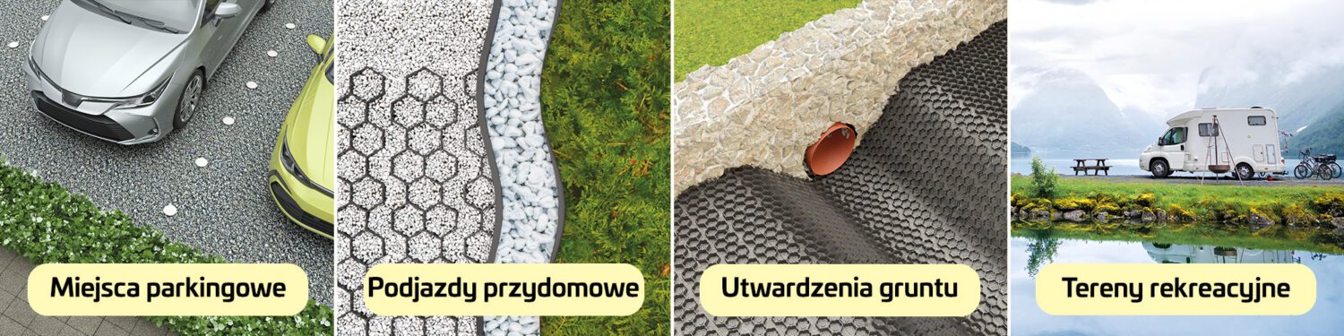 Gdzie można wykorzystać kratki parkingowe